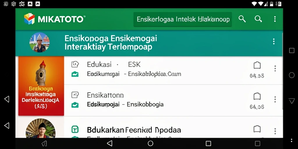 Antarmuka aplikasi MIKATOTO yang informatif dan interaktif.