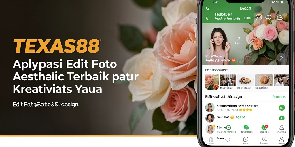Antarmuka TEXAS88 yang estetis dan fungsional saat mengedit foto.