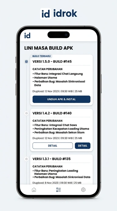 Riwayat Versi Aplikasi idrok Terbaru untuk Android
